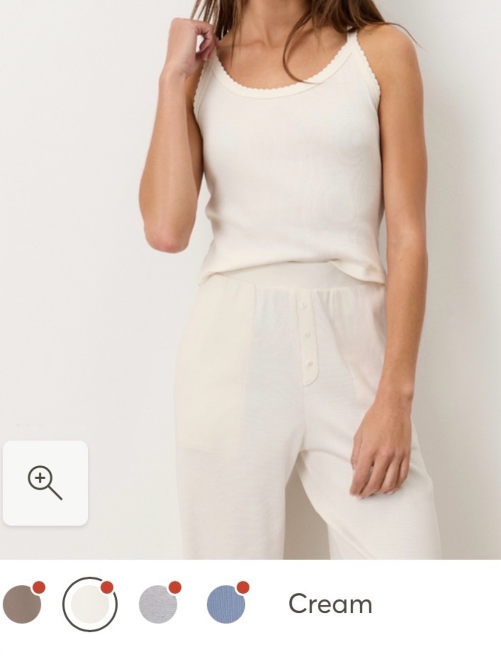 NWOT-PACT ORGANIC WOMEN’S RIB TANK/CAMI- XXL-CREAM